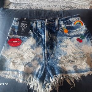 Indigo Jean Shorts